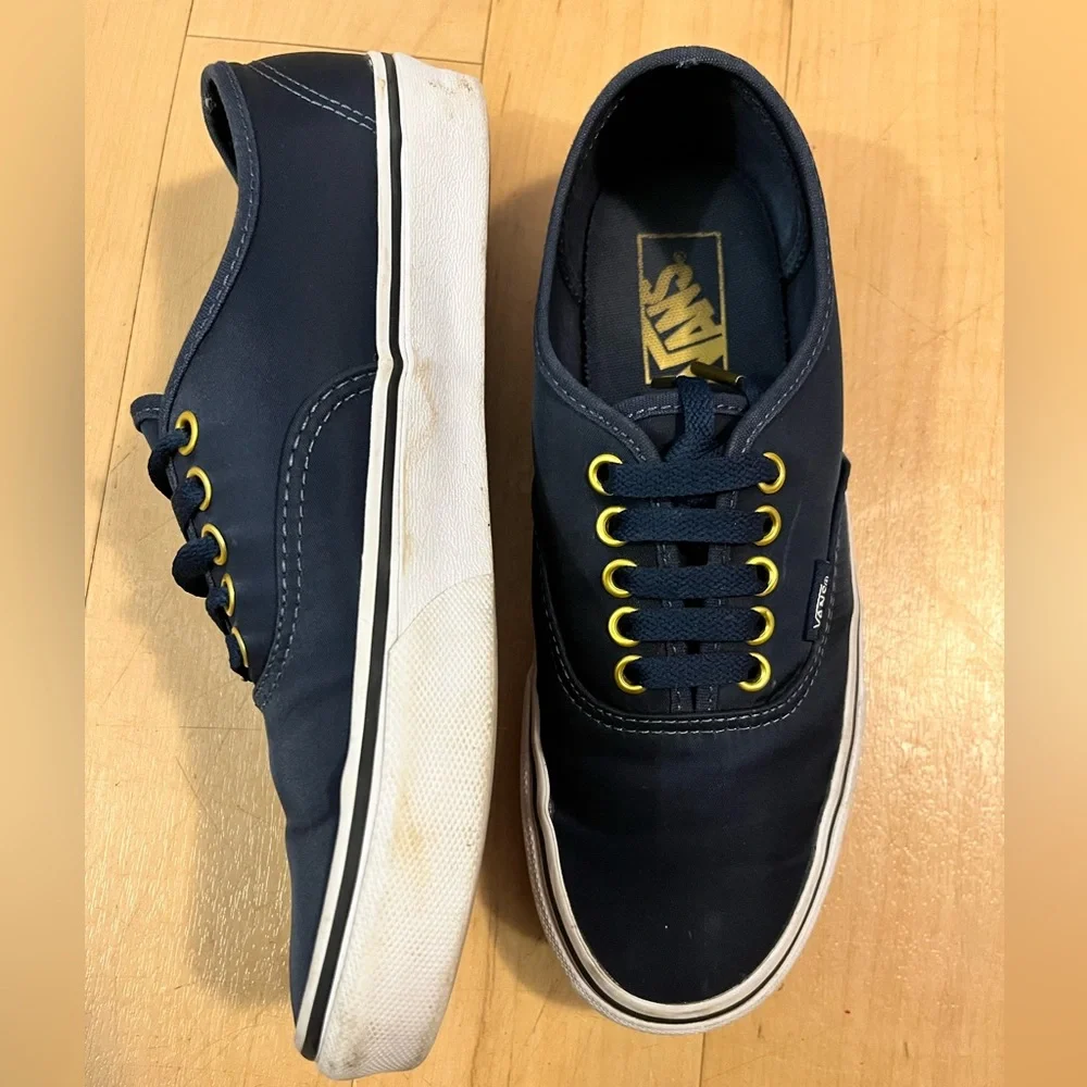 Vans Era SB Skateboarding Navy Skate Shoes Gold Hardware Lace - Picture 5 of 10